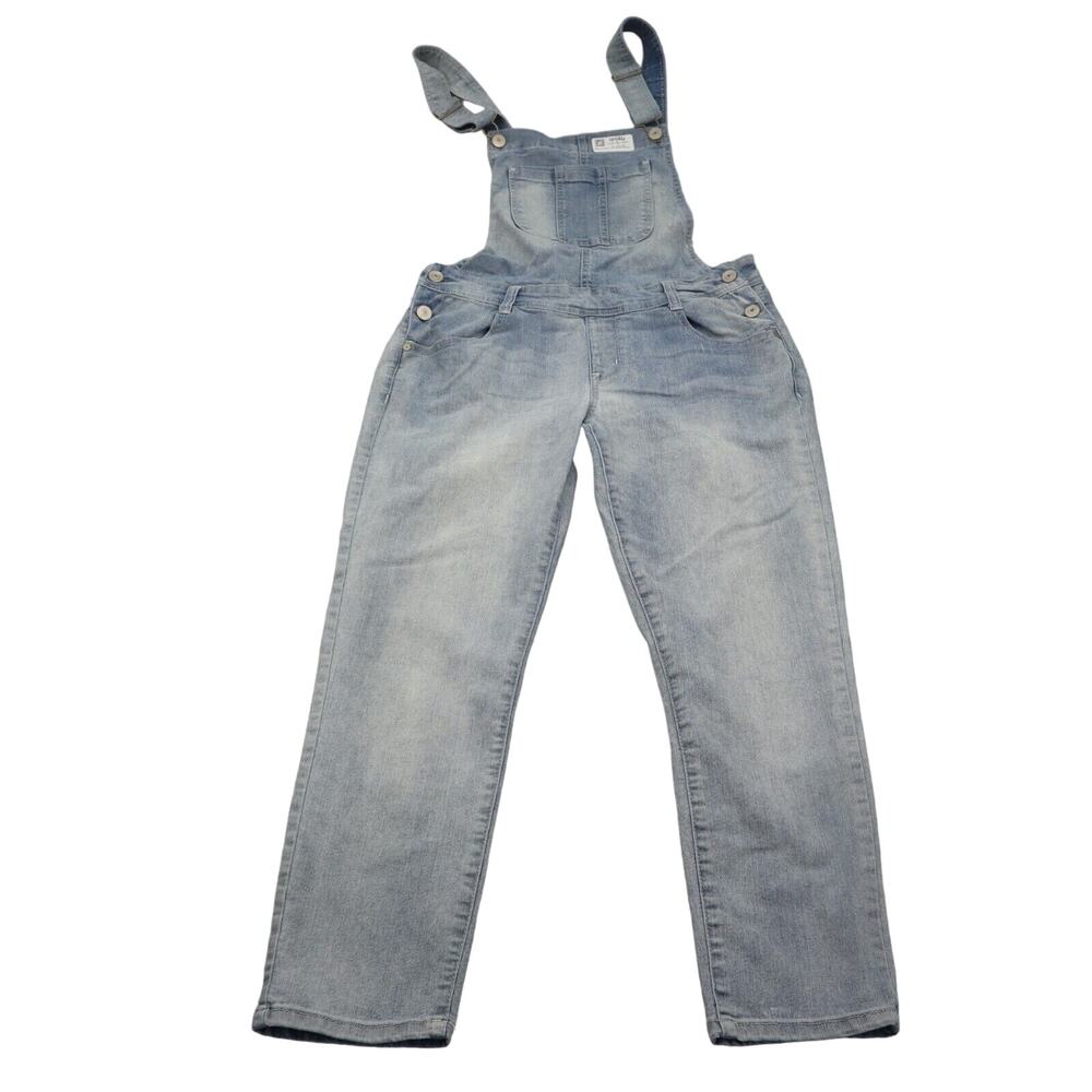 Wallflower Jeans Pants Womens Large Blue Denim Casual Preppy Overalls Light Wash